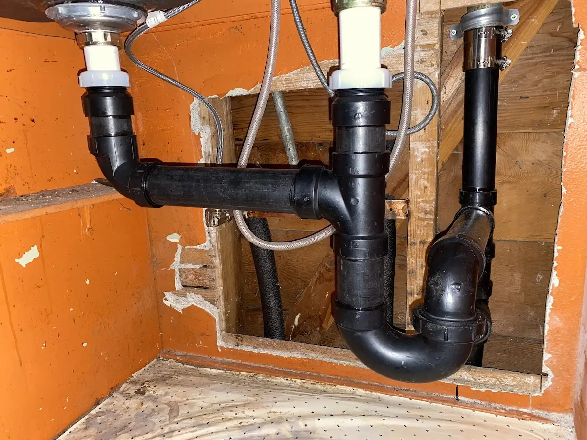 Professional Garbage Disposal Repair equipment and tools on the job in Hayfork